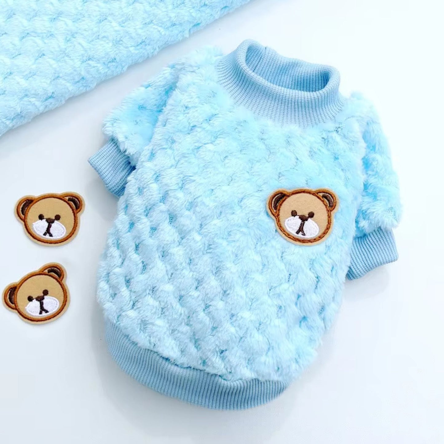 Pijama manga corta borrego super suave para perros