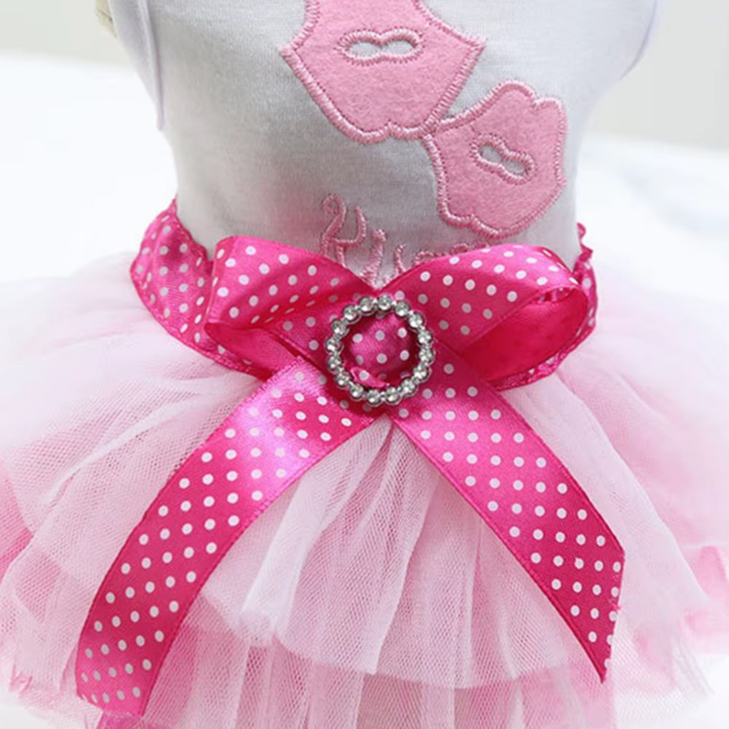 Vestido en algodón de besos para perras, especial San Valentin