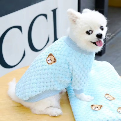 Pijama manga corta borrego super suave para perros