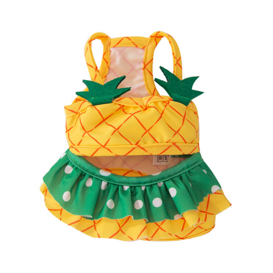 Bañador de playa con forma de piña para perros y gatos