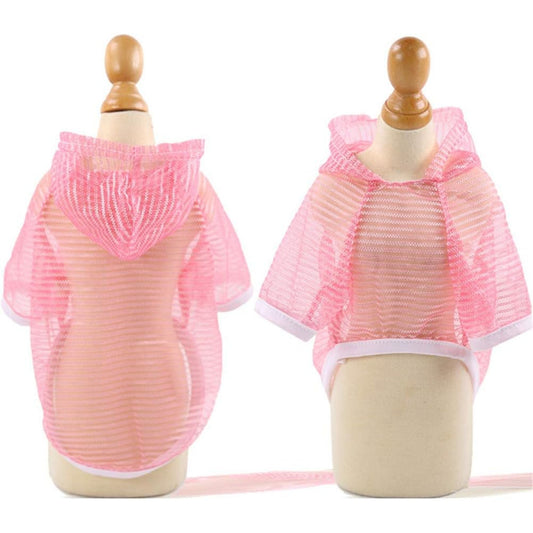 Sudadera con capucha protector de rayos UV para perros pequeños