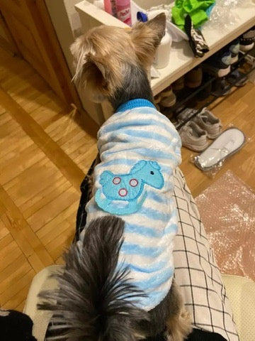 Pijama polar para perros sin manga