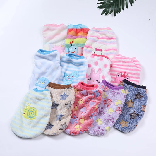 Pijama polar para perros sin manga
