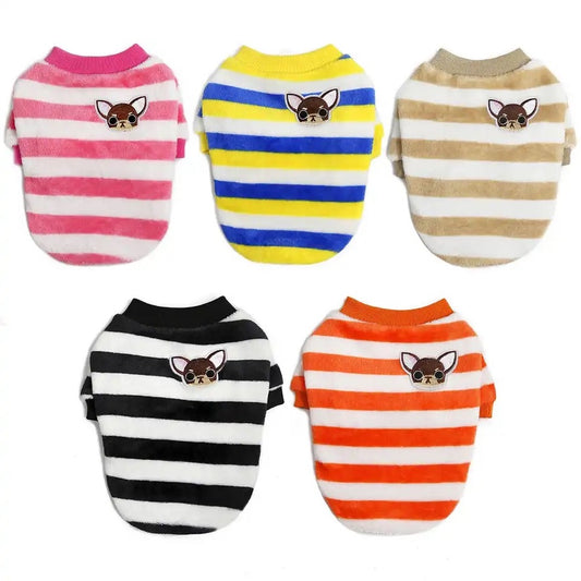 Pijama de coralina manga corta para perros