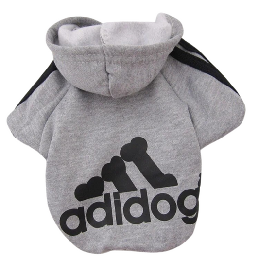 Sudadera adidog gris para perros